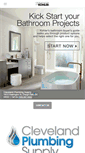 Mobile Screenshot of clevelandplumbingsupplycharginfalls.com